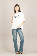 TENSIONE IN - 26M4384 - FELPA PANNA/NERO
