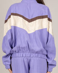 TENSIONE IN - 26M4582 - FELPA SETA LAVATA MEZZO COLLO VIOLA/GESSO/MORO