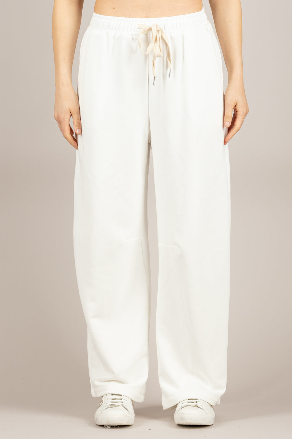 TENSIONE IN - 26P3707 - PANTALONE FELPA PANNA