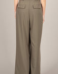 TENSIONE IN - 26P4364 - PANTALONE PALAZZO CON PINCES SALVIA