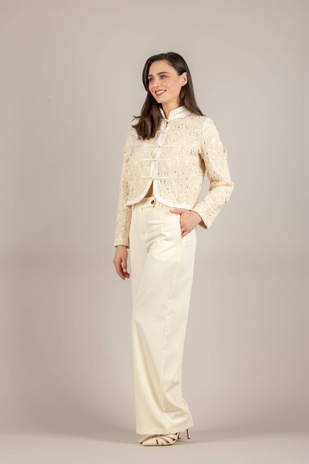 TENSIONE IN - 26P4438 - PANTALONE BURRO