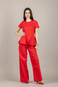 TENSIONE IN - 26P4538 - PANTALONE DRITTO ROSSO