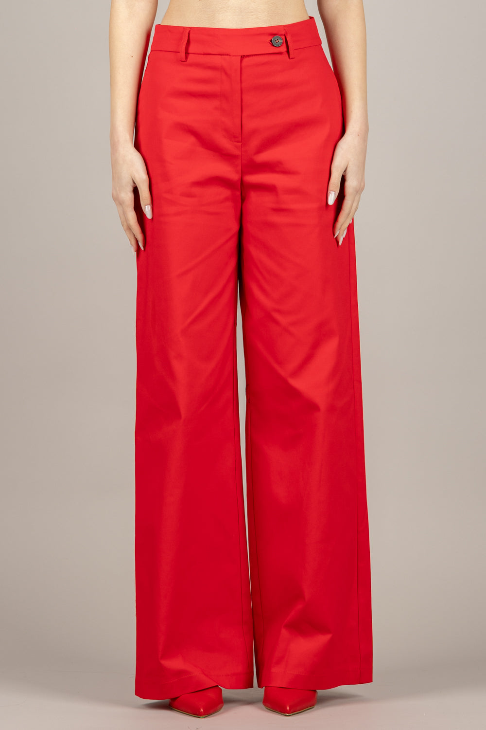 TENSIONE IN - 26P4538 - PANTALONE DRITTO ROSSO