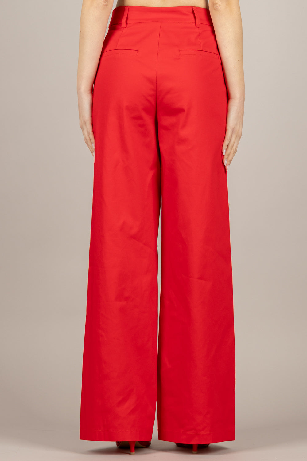 TENSIONE IN - 26P4538 - PANTALONE DRITTO ROSSO