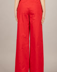TENSIONE IN - 26P4538 - PANTALONE DRITTO ROSSO