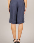 TENSIONE IN - 26P4728 - BERMUDA IN MISTO CUPRO BLU