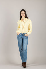 TENSIONE IN - 26C3731 - CAMICIA A RIGHE BIANCO/GIALLO