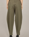 TENSIONE IN - 26P4073 -  PANTALONE BARREL GESSATO MILITARE
