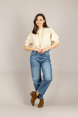 VICOLO - 2AB2028 - MAGLIA GESSO