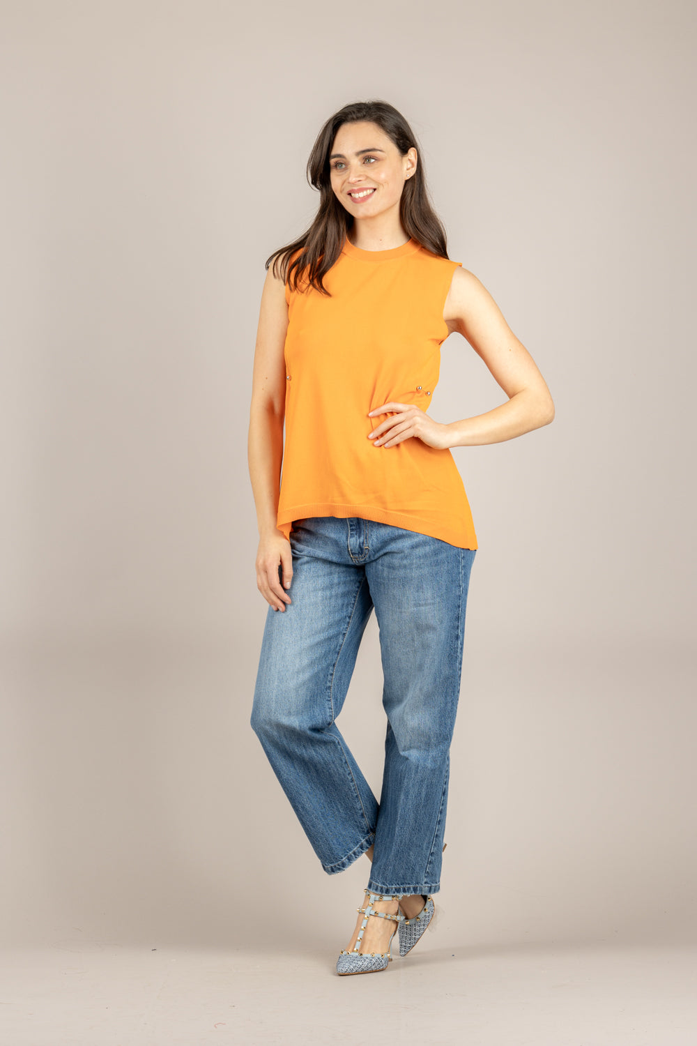VICOLO - 2AB2108 - MAGLIA ARANCIO