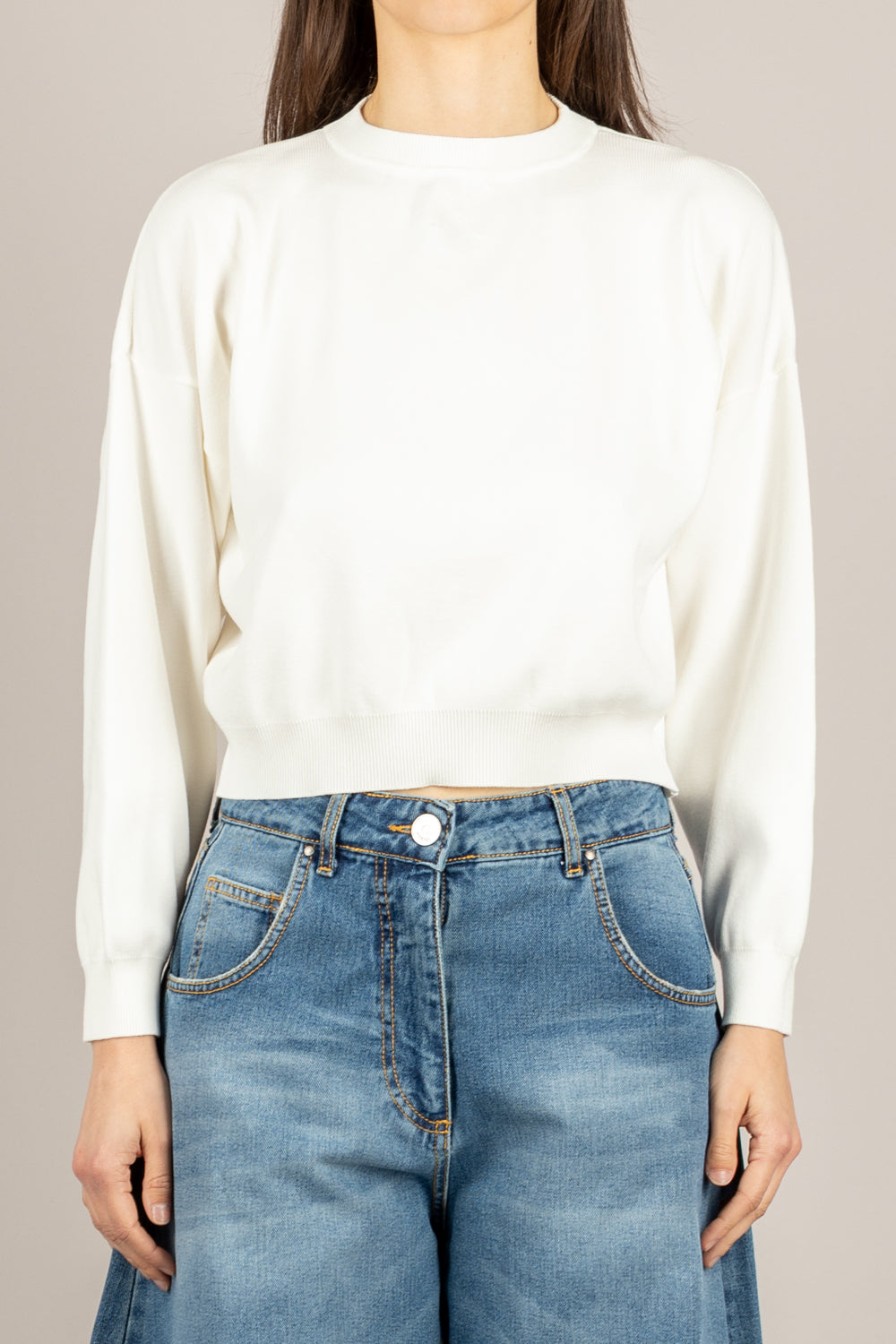 VICOLO - 2AB2130 - MAGLIA NATURALE