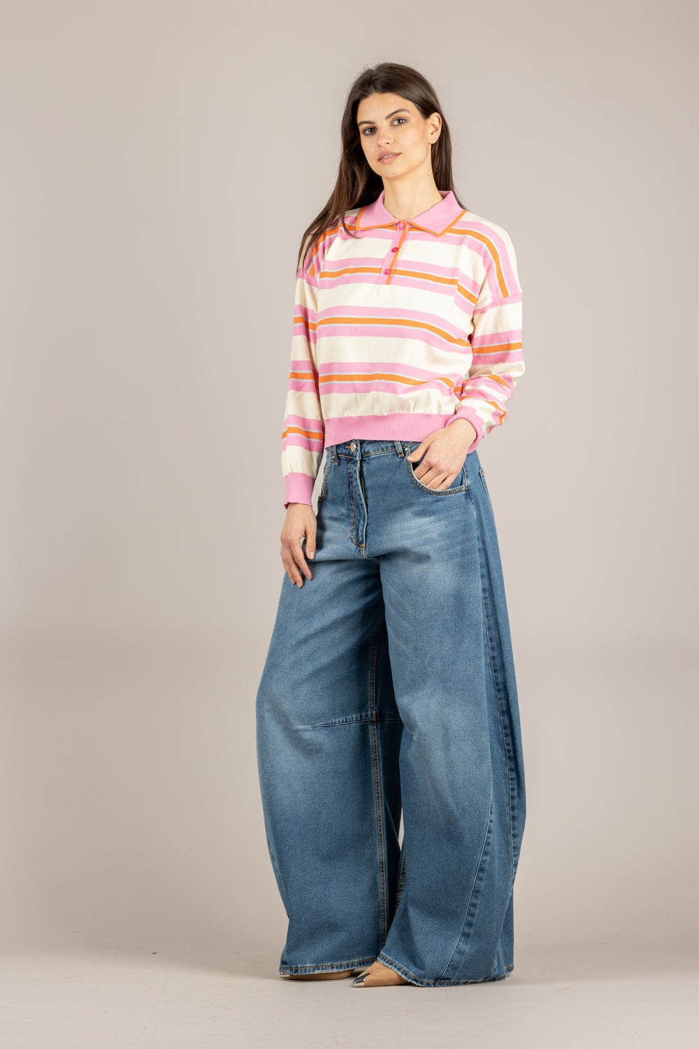 VICOLO - 2AB2139 - MAGLIA PINK 