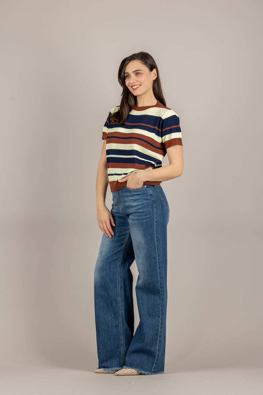 VICOLO - 2AB2153 - MAGLIA BRUCIATO