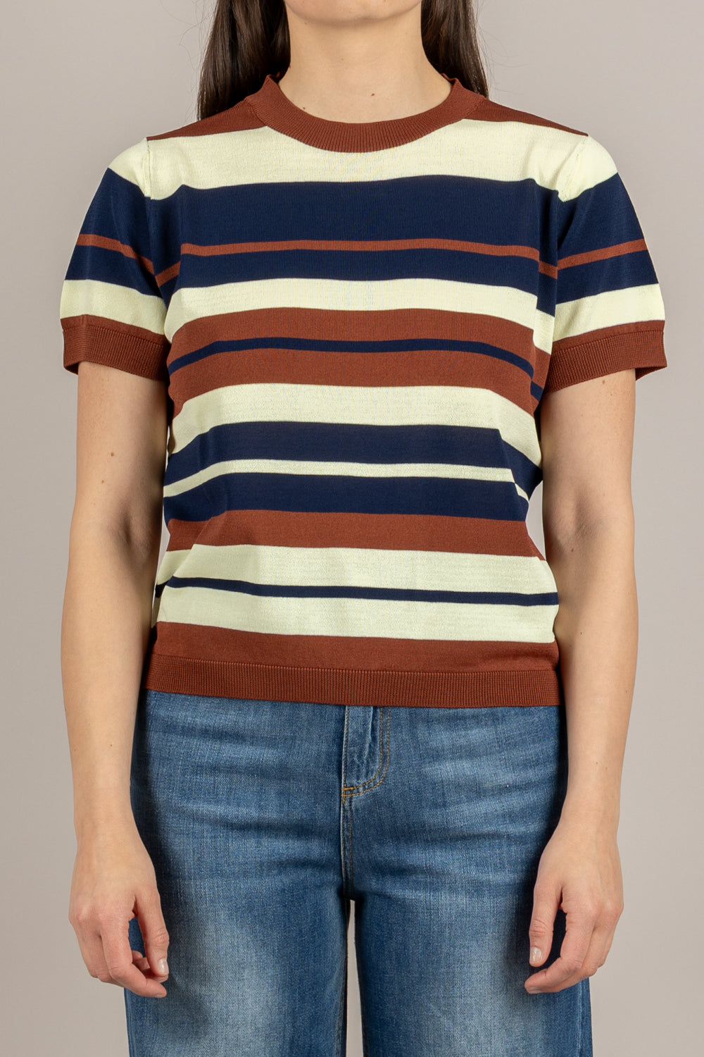 VICOLO - 2AB2153 - MAGLIA BRUCIATO