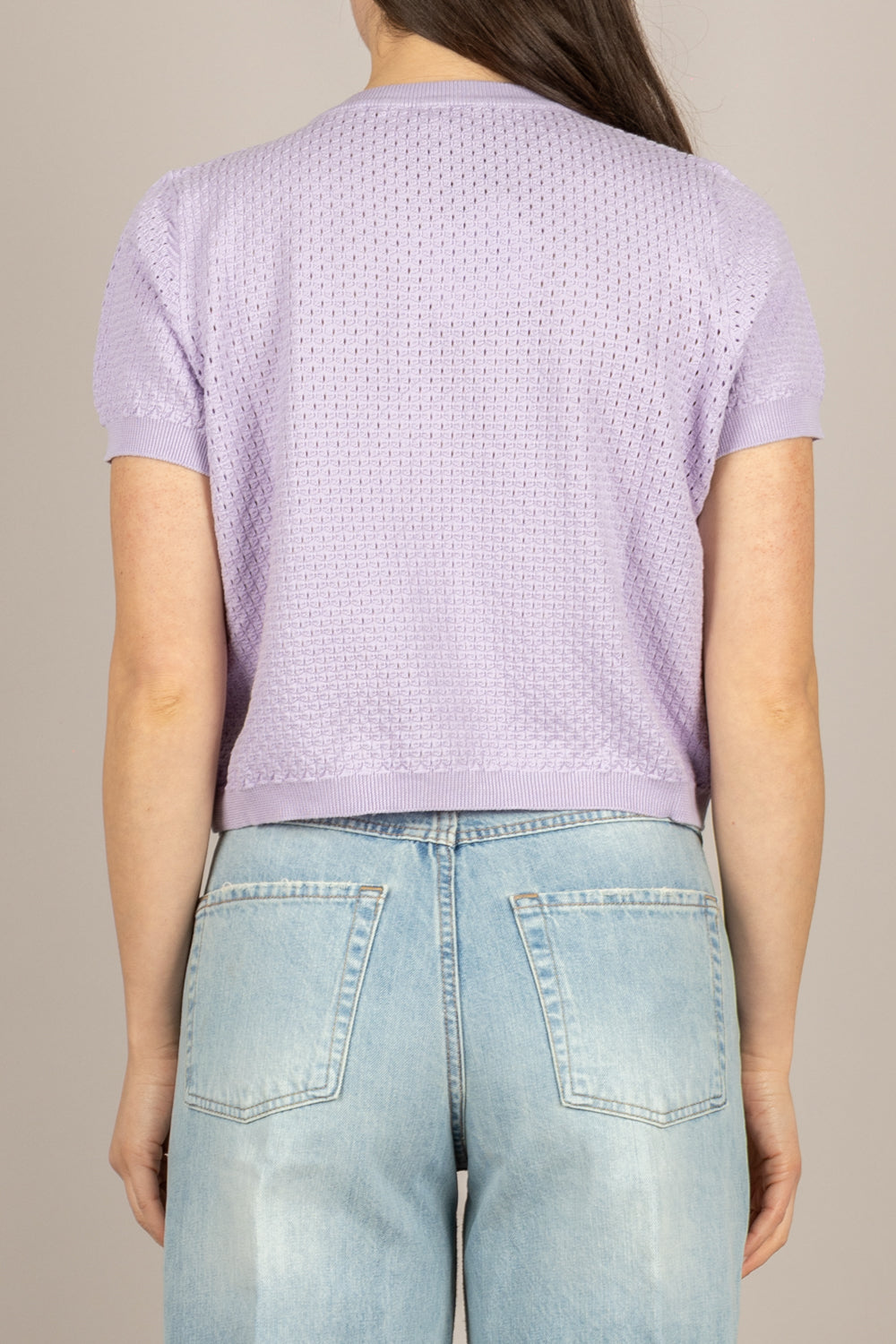 VICOLO - 2AB2158 - MAGLIA GLICINE