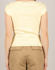 VICOLO - 2AB2094 - MAGLIA SCOLLO A BARCA GIALLINO