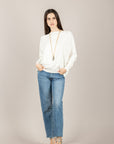 VICOLO - 2AB2111 - MAGLIA GIROCOLLO PANNA