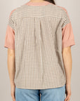 VICOLO - 2AB2113 - CARDIGAN MEZZA MANICA DOPPIO TESSUTO ROSA