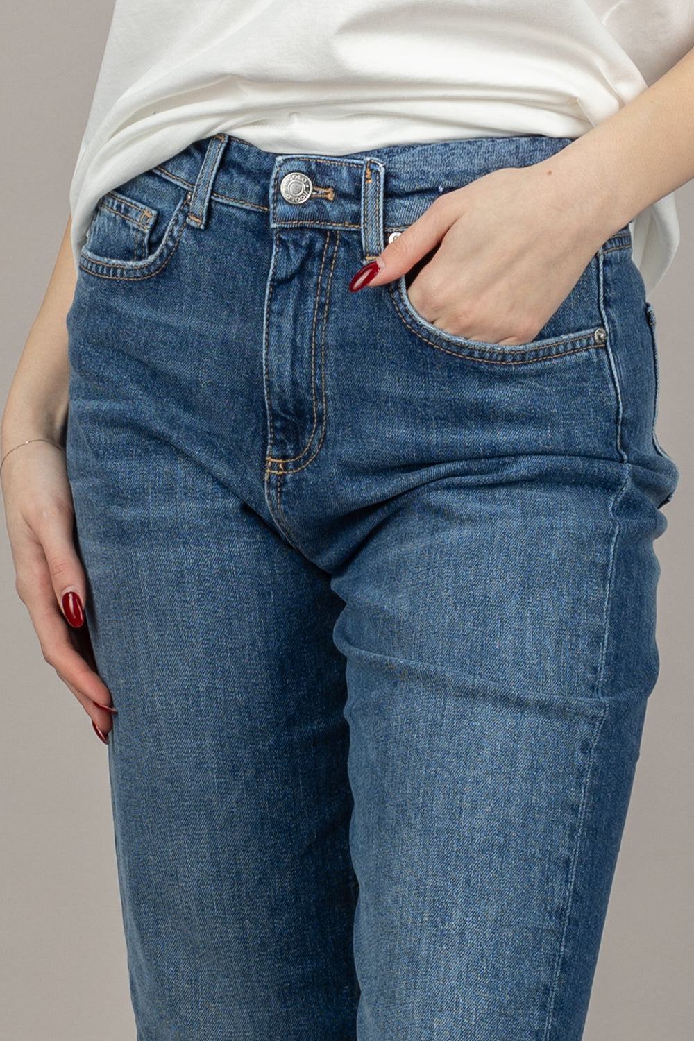 VICOLO - DD5059 - JEANS MAGGIE CON RISVOLTO