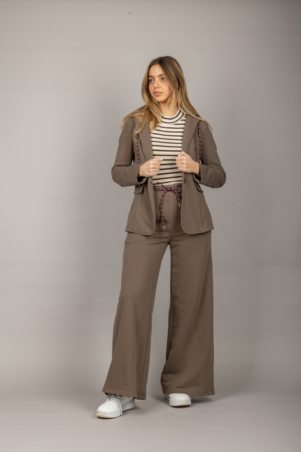 TENSIONE IN - 25P6520 - PANTALONE TUTA CON COULISSE