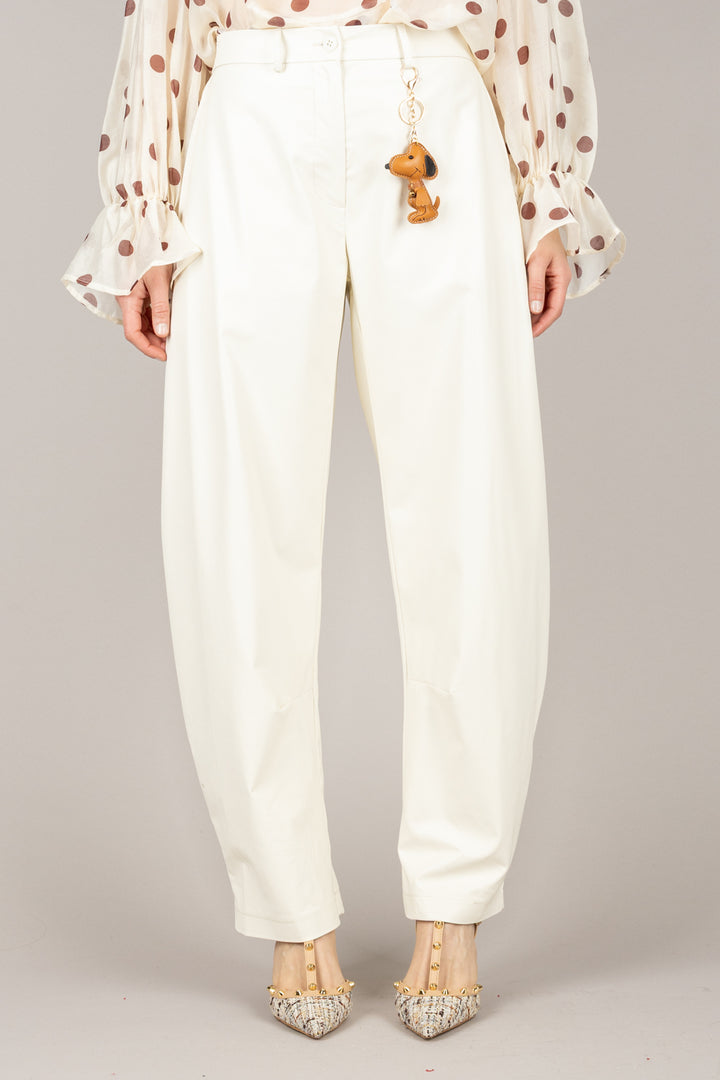 TENSIONE IN - 25P7121 - PANTALONE ECOPELLE CON CHARM