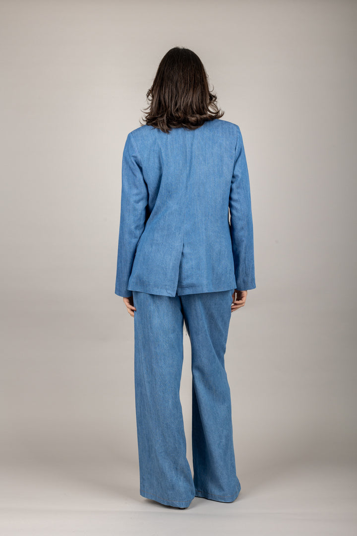 DIXIE - P041W142 - PANTALONE PALAZZO IN DENIM