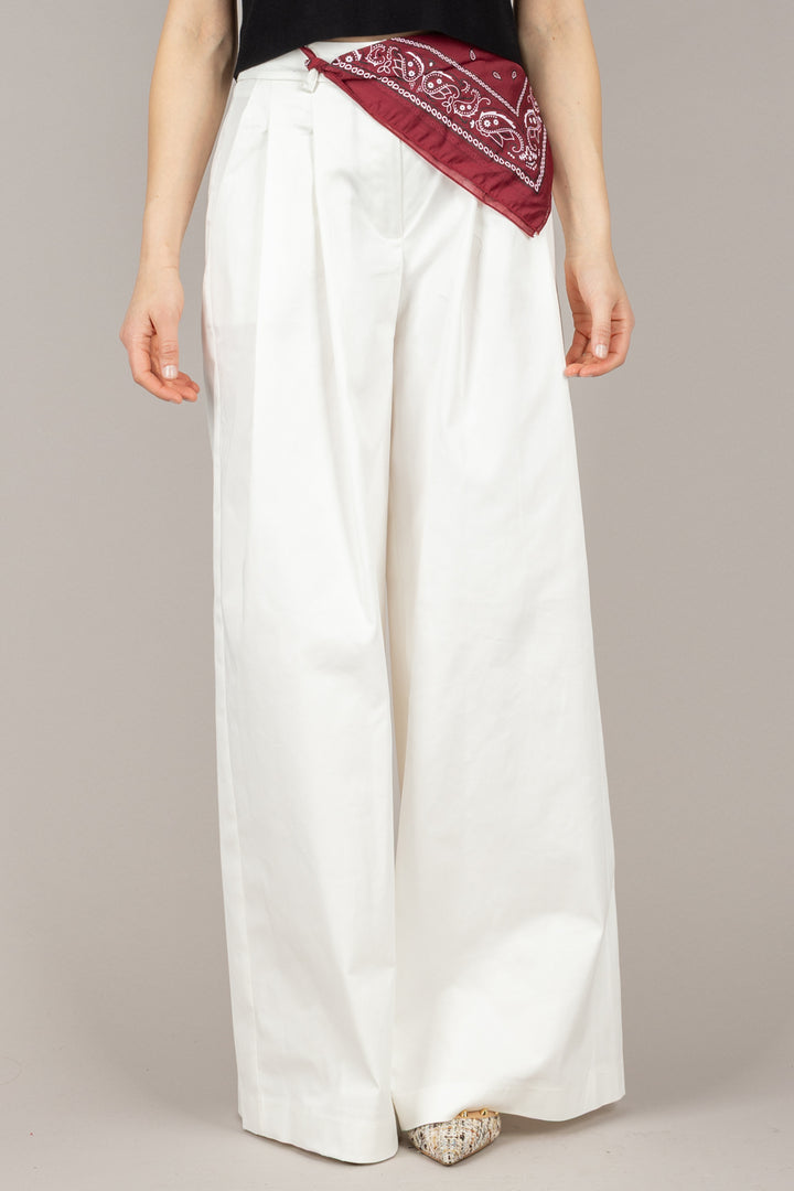 TENSIONE IN - 25P7128- PANTALONE PALAZZO CON BANDANA