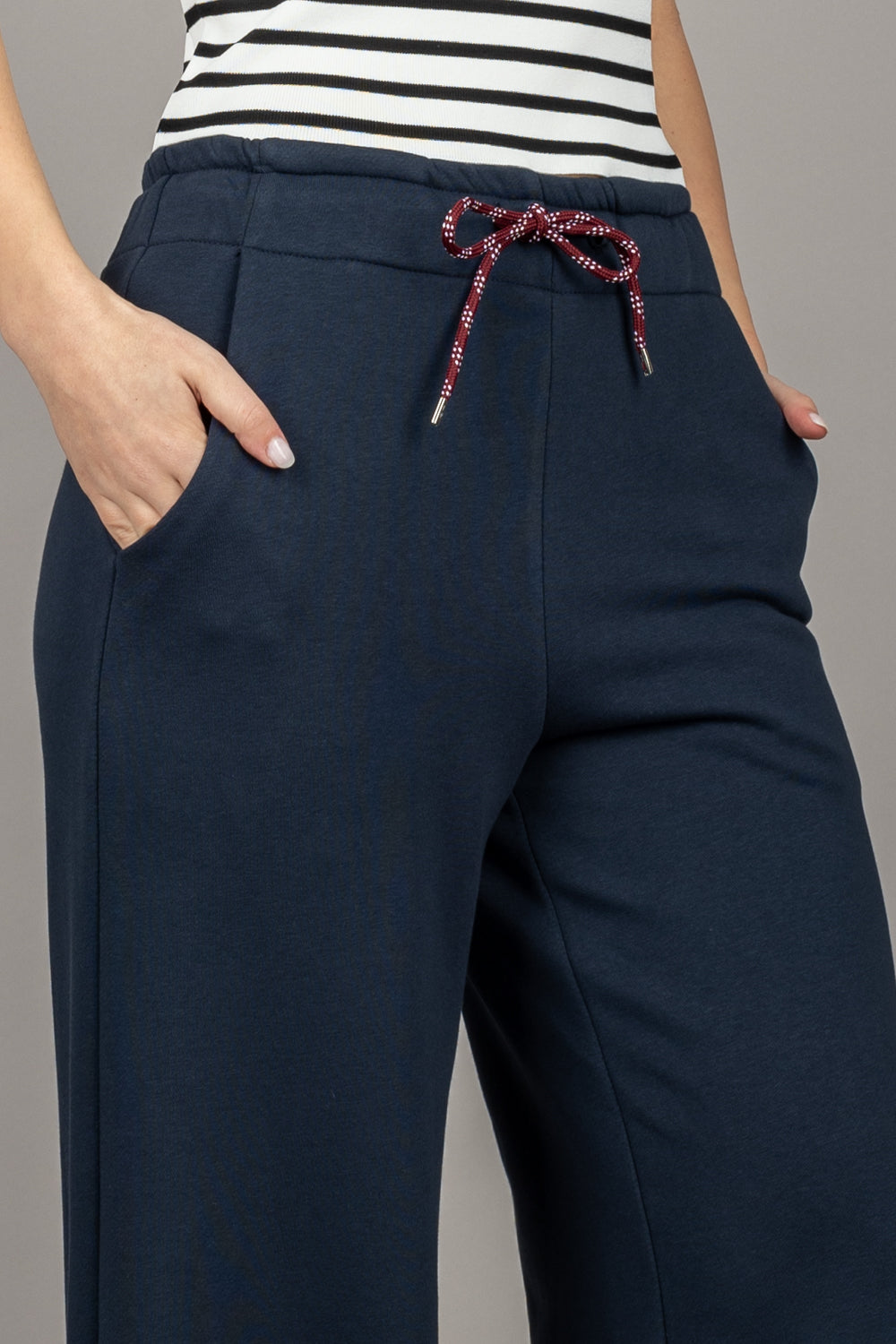 TENSIONE IN - 25P6520 - PANTALONE TUTA CON COULISSE