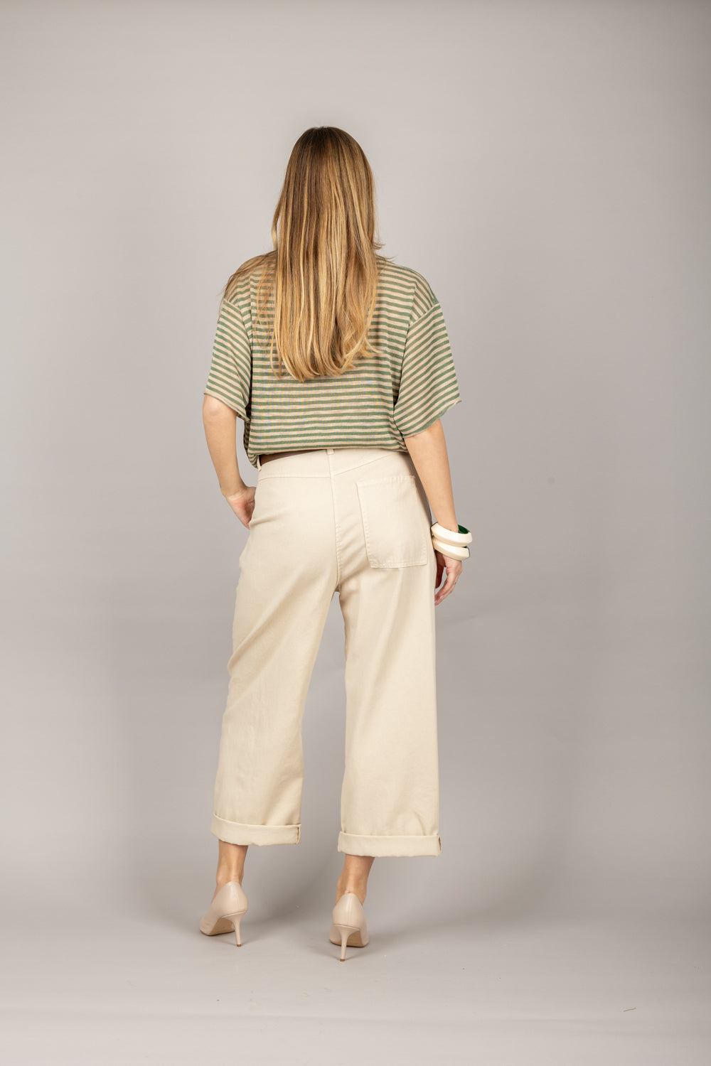 DIXIE - P773W141 - PANTALONI BAGGY CON CINTA