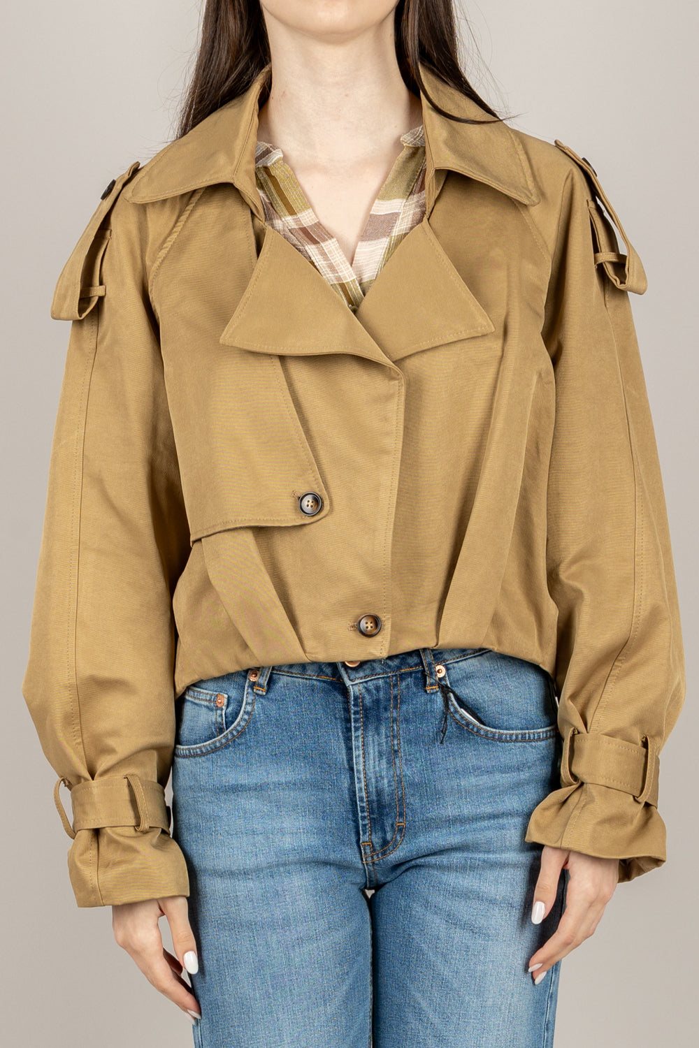 TENSIONE IN - 38550 - TRENCH CROP CAMEL