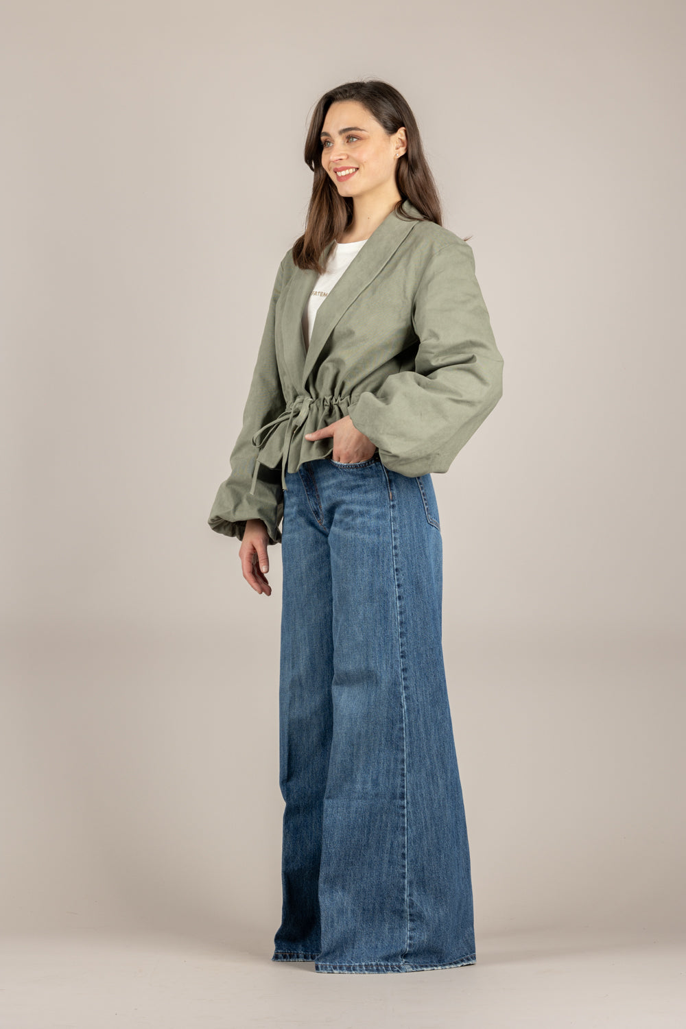 TENSIONE IN - 38815 - GIACCA COULISSE VERDE