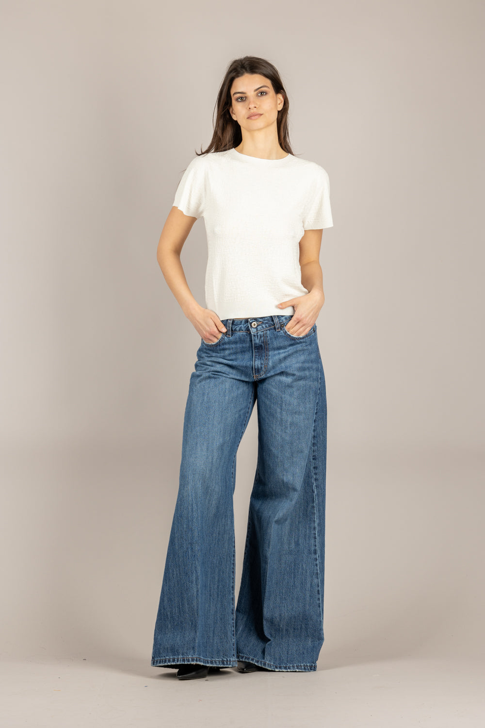 KONTATTO - 3M1532C - MAGLIA PANNA