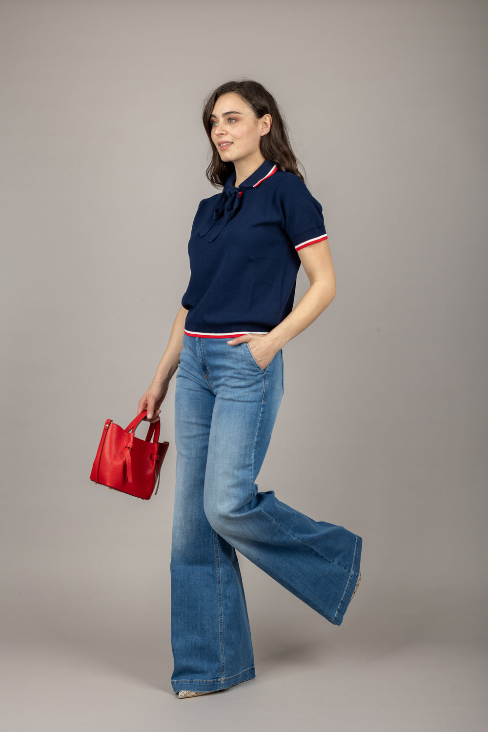 VICOLO - DD5077 - JEANS ELENA GAMBA DRITTA