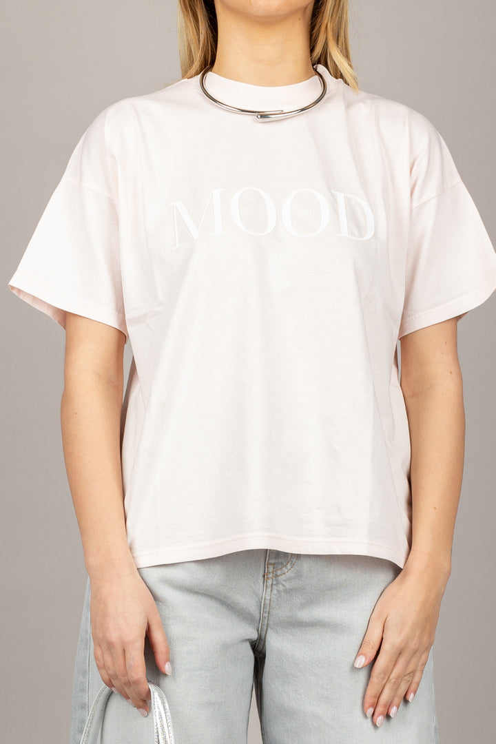 VICOLO - RD0186 - T-SHIRT SCRITTA MOOD CHIC