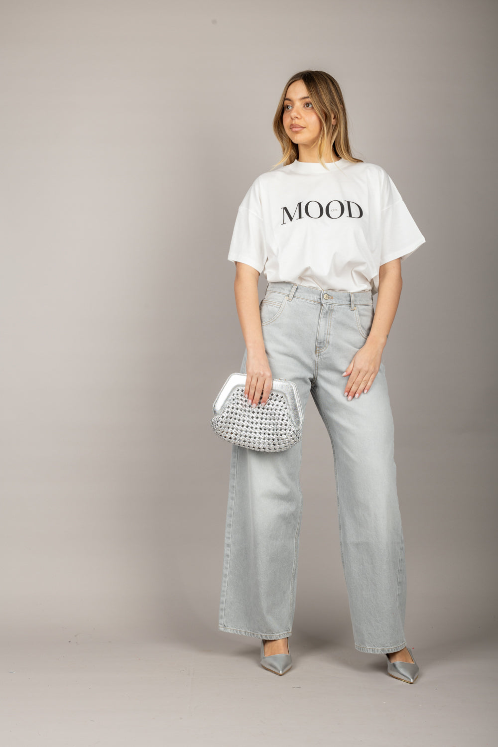 VICOLO - RD0186 - T-SHIRT SCRITTA MOOD CHIC