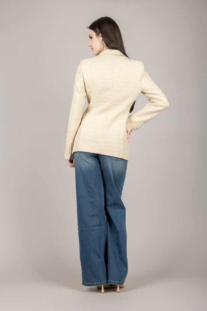 VICOLO - TD1433 - GIACCA DOPPIO PETTO IN TWEED