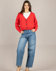 VICOLO - 5AB5015 - CARDIGAN ROSSO 