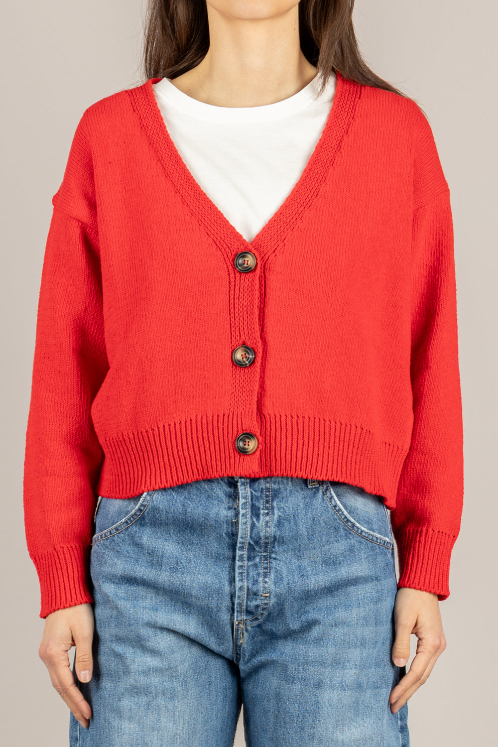 VICOLO - 5AB5015 - CARDIGAN ROSSO 