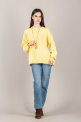 VICOLO - 5AB5010 - MAGLIA OVER GIALLINO