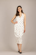DIXIE - AMCR1RV - ABITO SCOLLO MARYLIN POIS LATTE