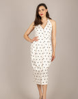 DIXIE - AMCR1RV - ABITO SCOLLO MARYLIN POIS LATTE