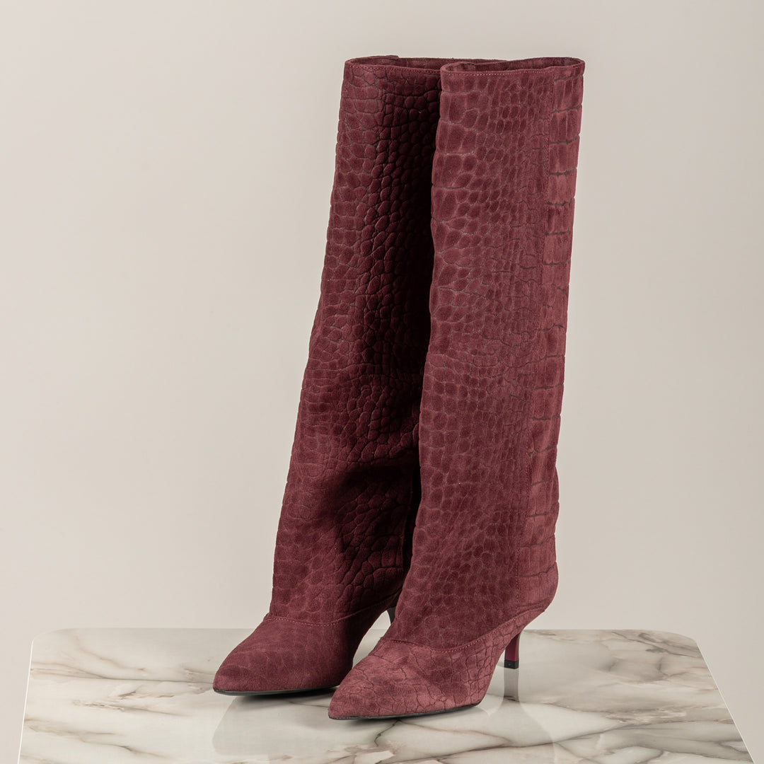 OVYE - AT477CAM - STIVALE PITONATO SCAMOSCIATO