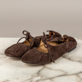 DIVINE FOLLIE - BF09 - BALLERINA SCAMOSCIATA CON FIOCCO CIOCCOLATO