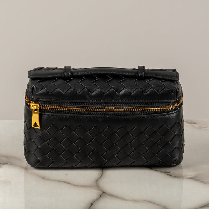 STORY -  BORSA MINI BAULETTO EFFETTO INTRECCIATO ECOPELLE