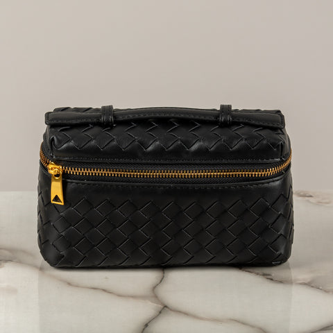 STORY -  BORSA MINI BAULETTO EFFETTO INTRECCIATO ECOPELLE