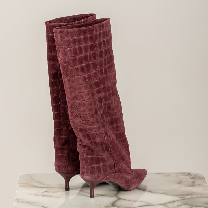 OVYE - AT477CAM - STIVALE PITONATO SCAMOSCIATO