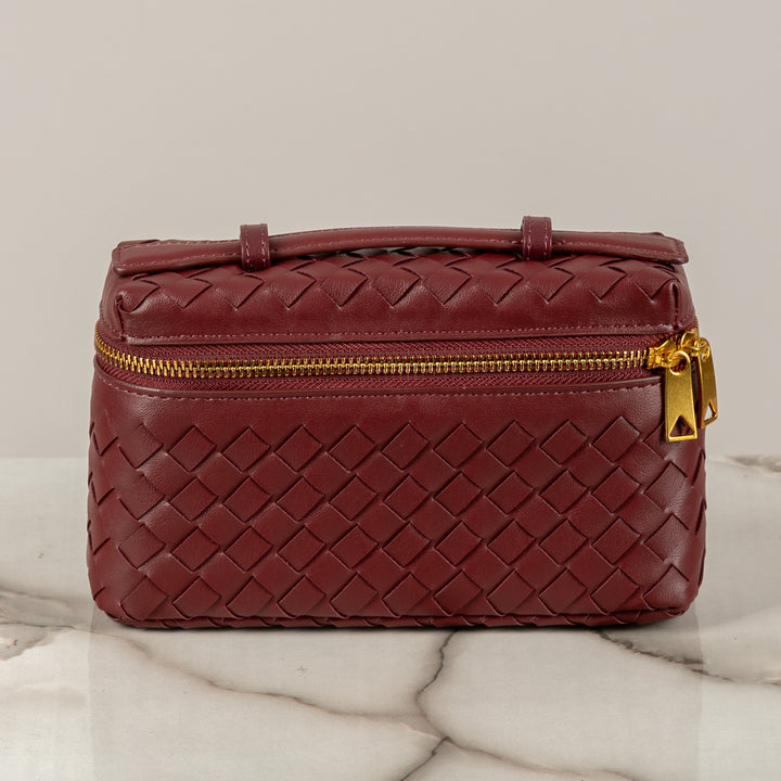 STORY -  BORSA MINI BAULETTO EFFETTO INTRECCIATO ECOPELLE