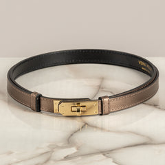 EMUNA' - CINTURA CHIUSURA LUCCHETTO BRONZO/ORO