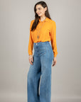 EMUNA' - MELISSA - CAMICIA BASIC ARANCIONE