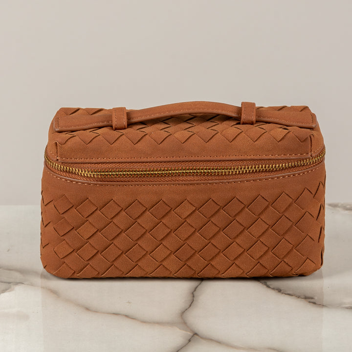 STORY -  BORSA MINI BAULETTO EFFETTO INTRECCIATO SCAMOSCIATA